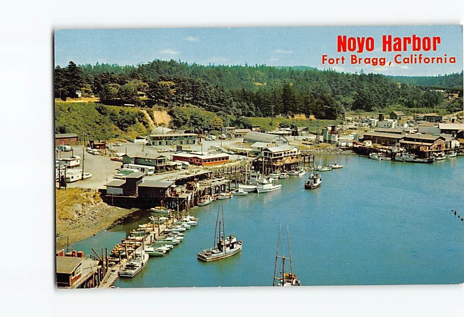 Postcard Noyo Harbor Fort Bragg California USA