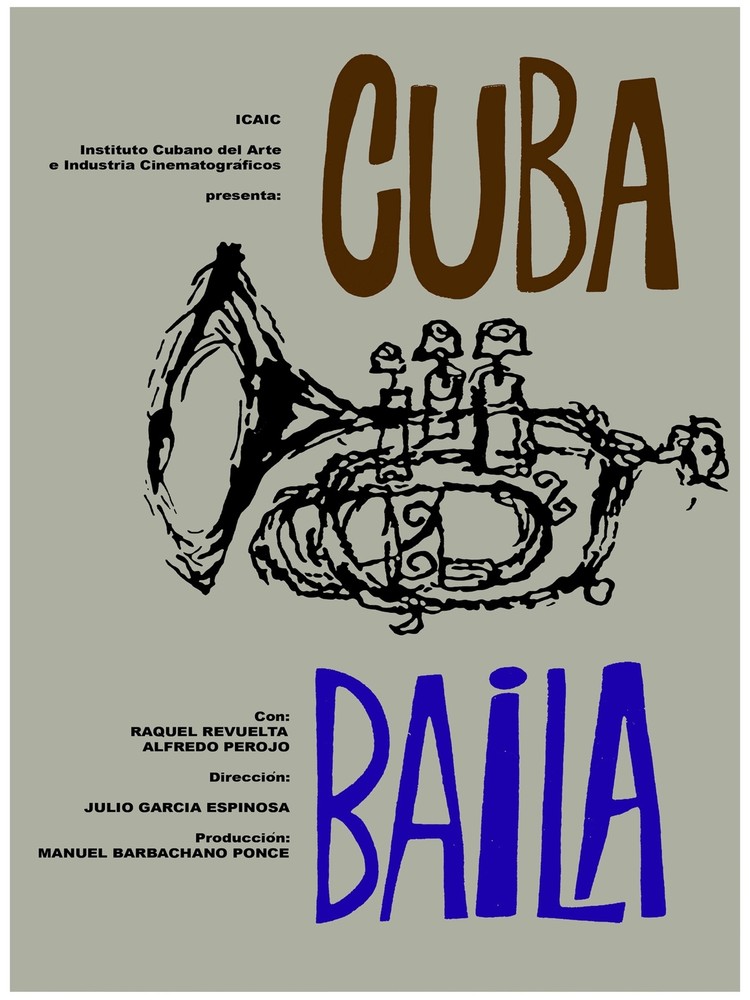 Cuba Baila ICAIC cultural Cuban Decor Poster.Graphic Art Interior Design 3040