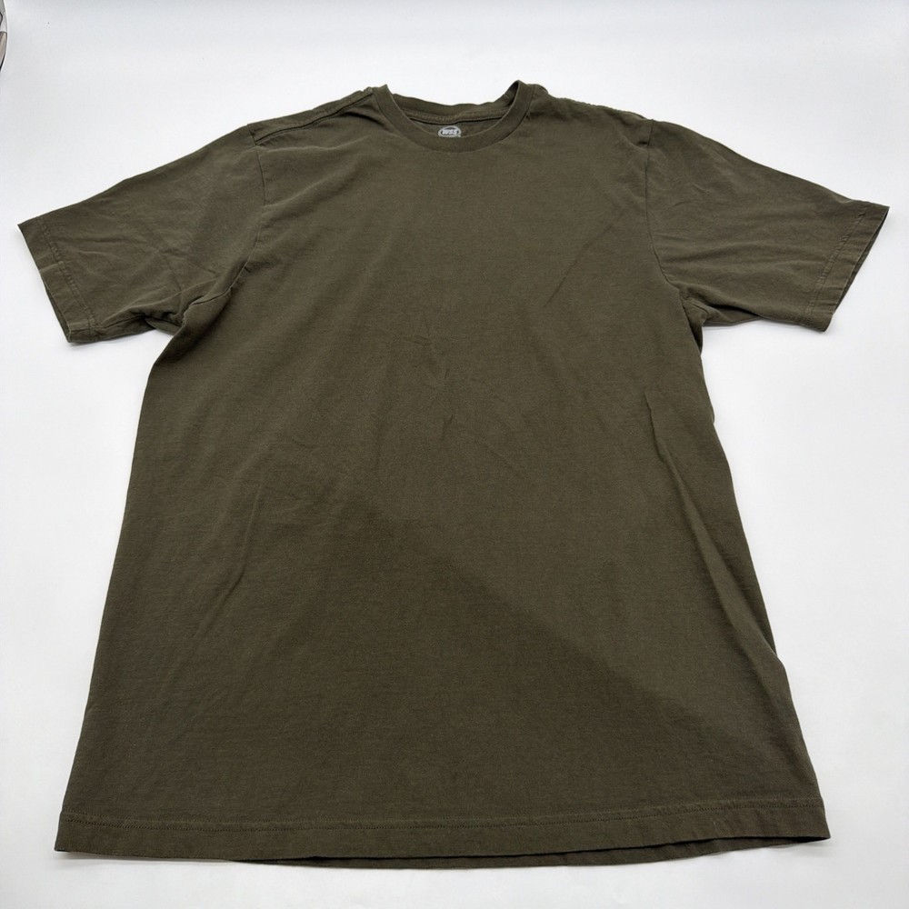 WSS Athletic T-shirt Mens M Green Solid 100% Cotton.#40253