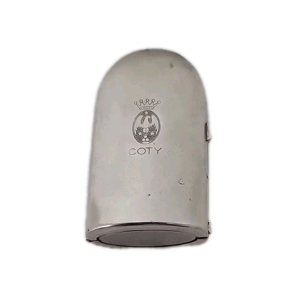 Vintage Coty Perfume Bottle with Metal Case