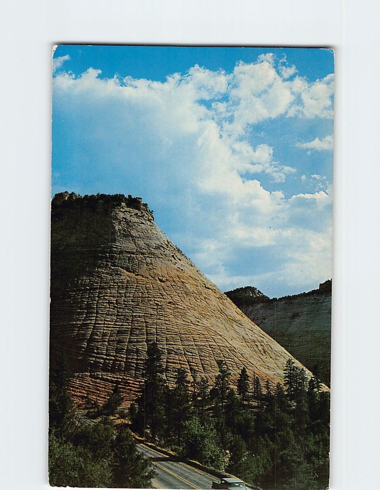 Postcard Checkerboard Mesa Zion National Park Utah