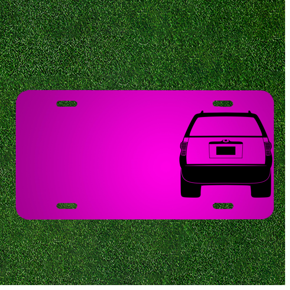 Custom Personalized Car License Plate With Add Names To Tailgate Suv