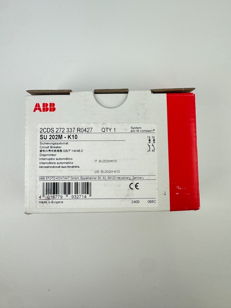 Abb 2Cds 272 337 R0427 Circuit Breaker Su 202M-K10