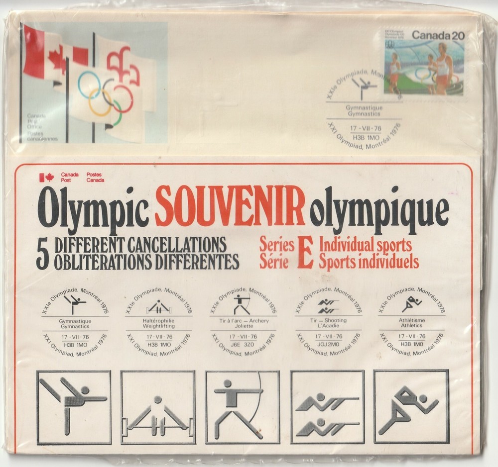 1976 Canada Oversize Olympic Souvenir Set Serie E Unopened Mint Condition