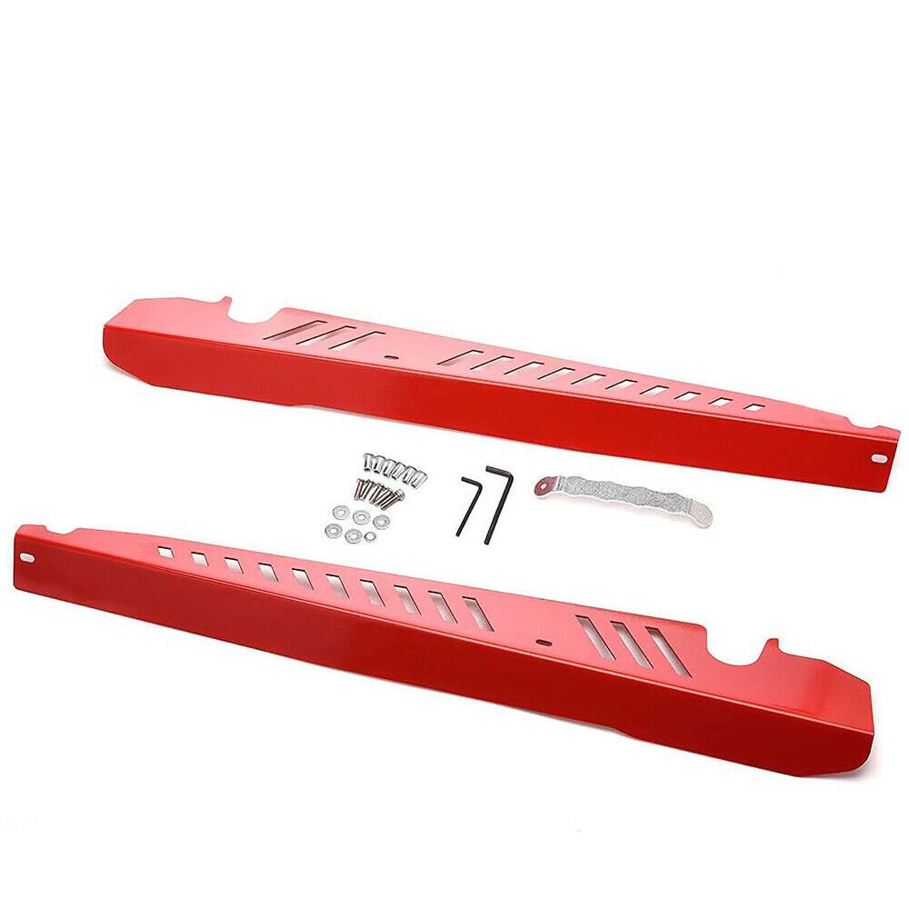 Red Performance Aluminum Fender Shrouds Kit for 2015-2021 Subaru WRX & STI