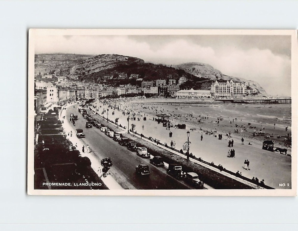 Postcard Promenade Llandudno Wales