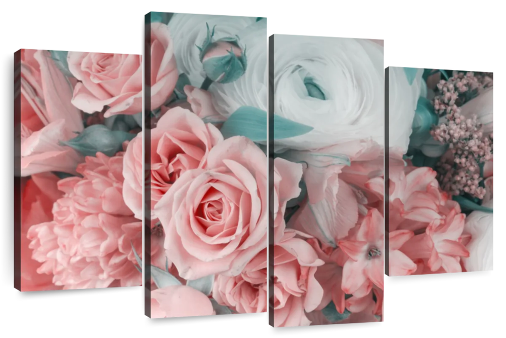 Blush Pink Floral Wall Art