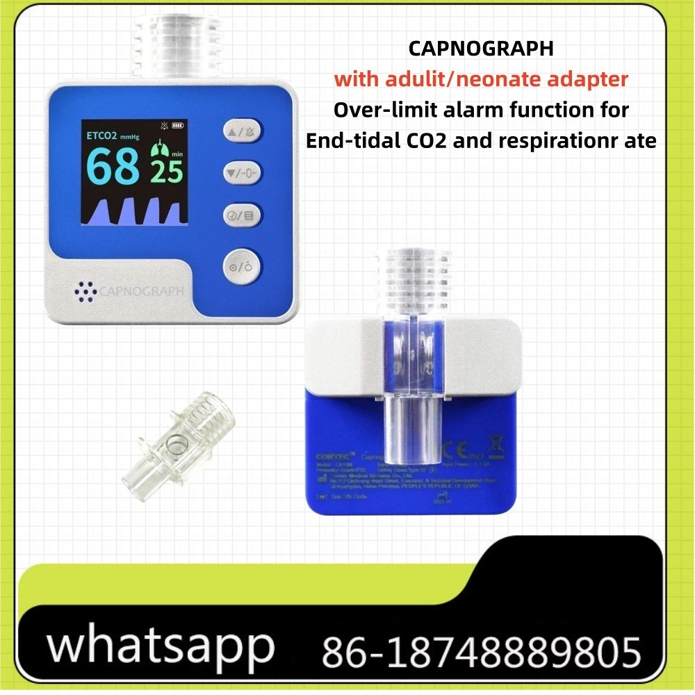 CA10M Mainstream End-tidal Capnograph ETCO2 Respiration Alarm Monitor Human use