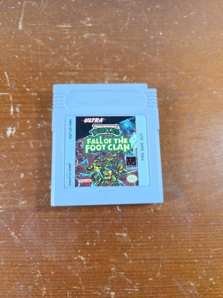 Teenage Mutant Ninja Turtles Fall of the Foot Clan Nintendo Game Boy 1990 Tested
