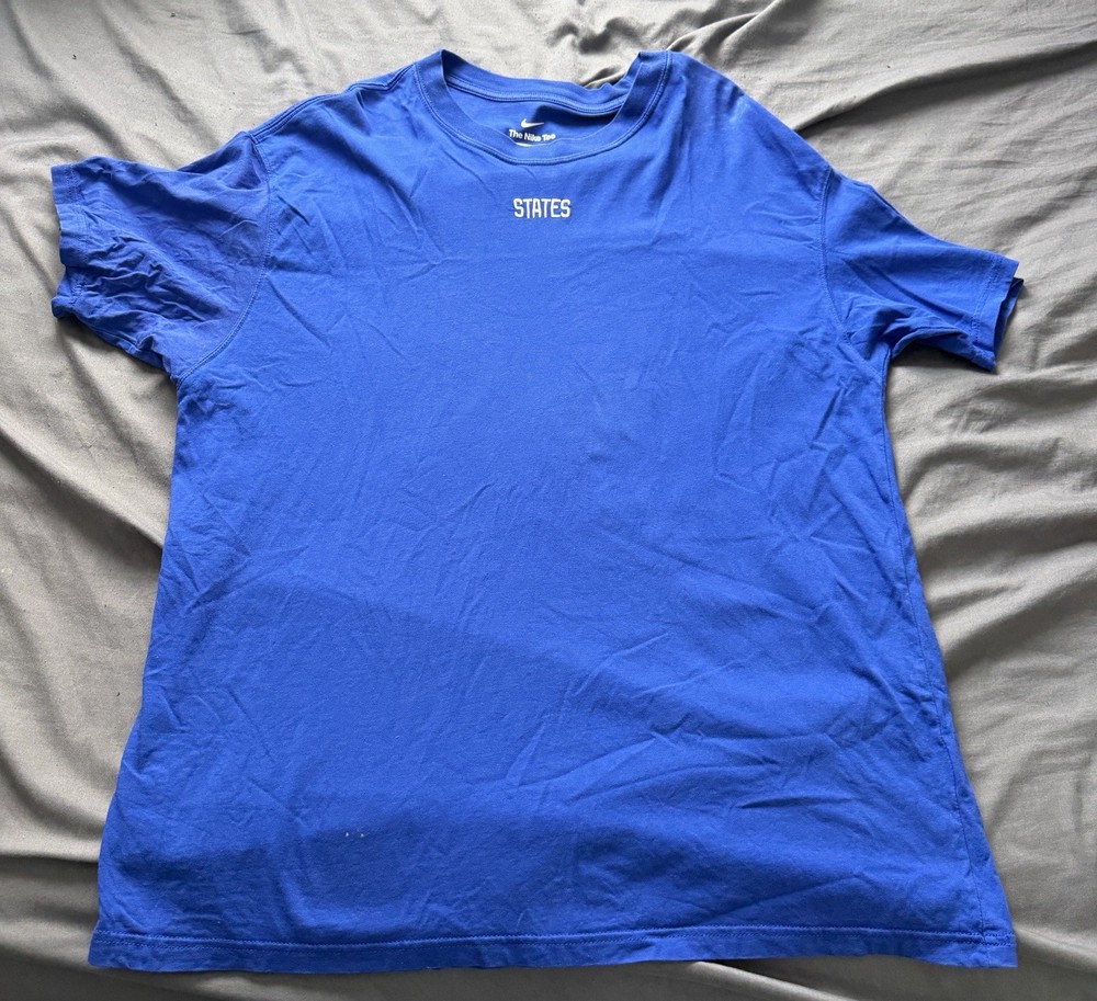 Nike USA Tee blue XL Men's Loose Fit Short Sleeve Crew Neck T-Shirt
