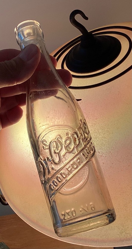 1940s Atlantic City NJ Soda Bottle Dr Pepper 6.5 Oz 10 2 4 Good For Life Motto.