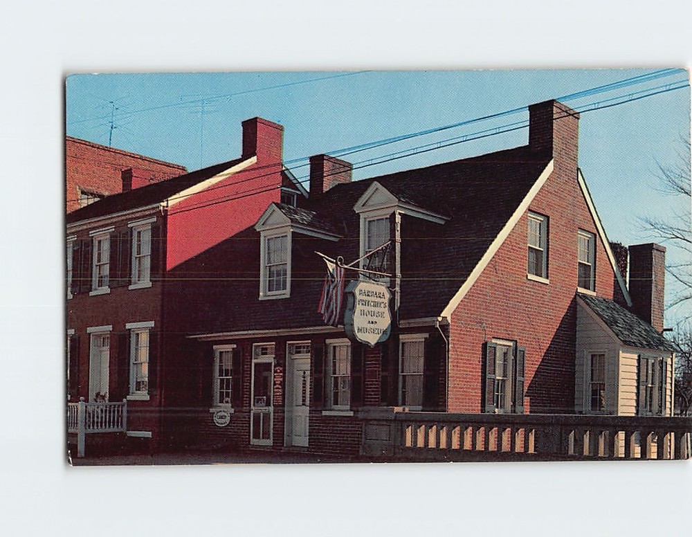 Postcard Barbara Fritchie House Frederick Maryland USA