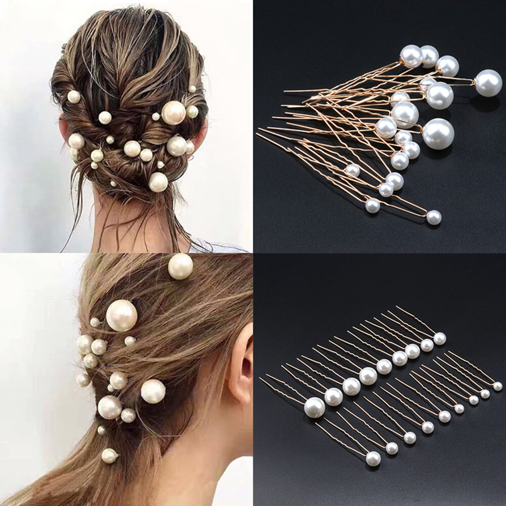 Metal U Shaped Hair Clip Wedding Bridal Hair Accessories Simple Fashion DIY