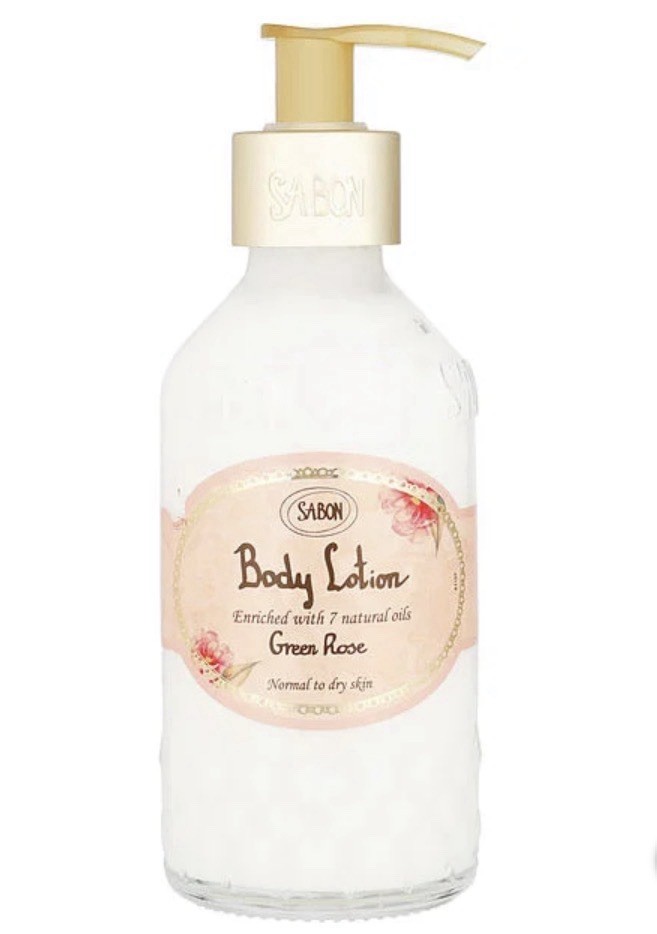 Sabon Green Rose Body Lotion 7 fl oz- New And Sealed- Glass Jar