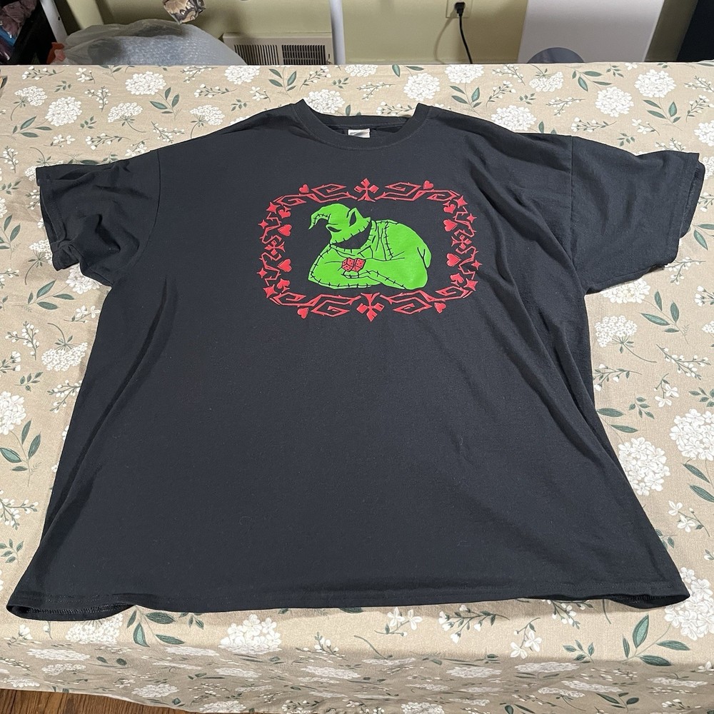Vintage Oogie Boogie T-Shirt Black 3XL Y2K Nightmare Before Christmas Grunge