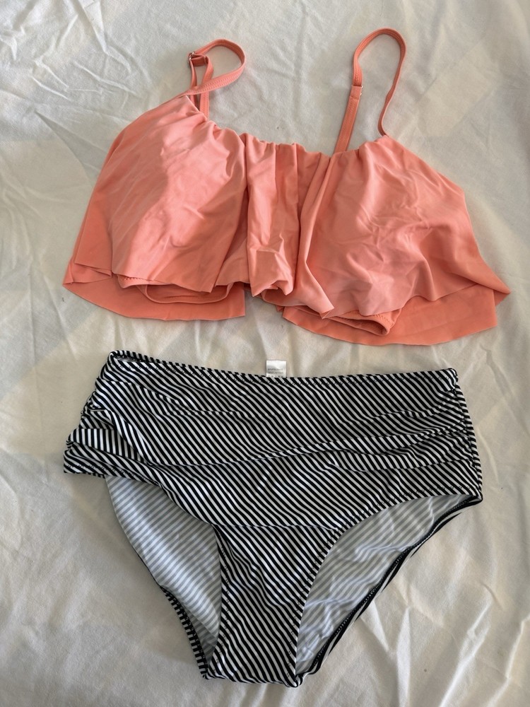 Cupshe Women's High-Waisted Bikini Swim Suit Size Large