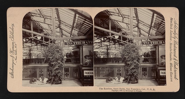 Photo:The exhibits, Sutro Baths, San Francisco, Cal., U.S.A.