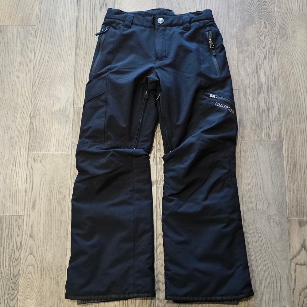 Boulder Gear YOUTH Ski Snow Pants Black Insulated Size Med Vented