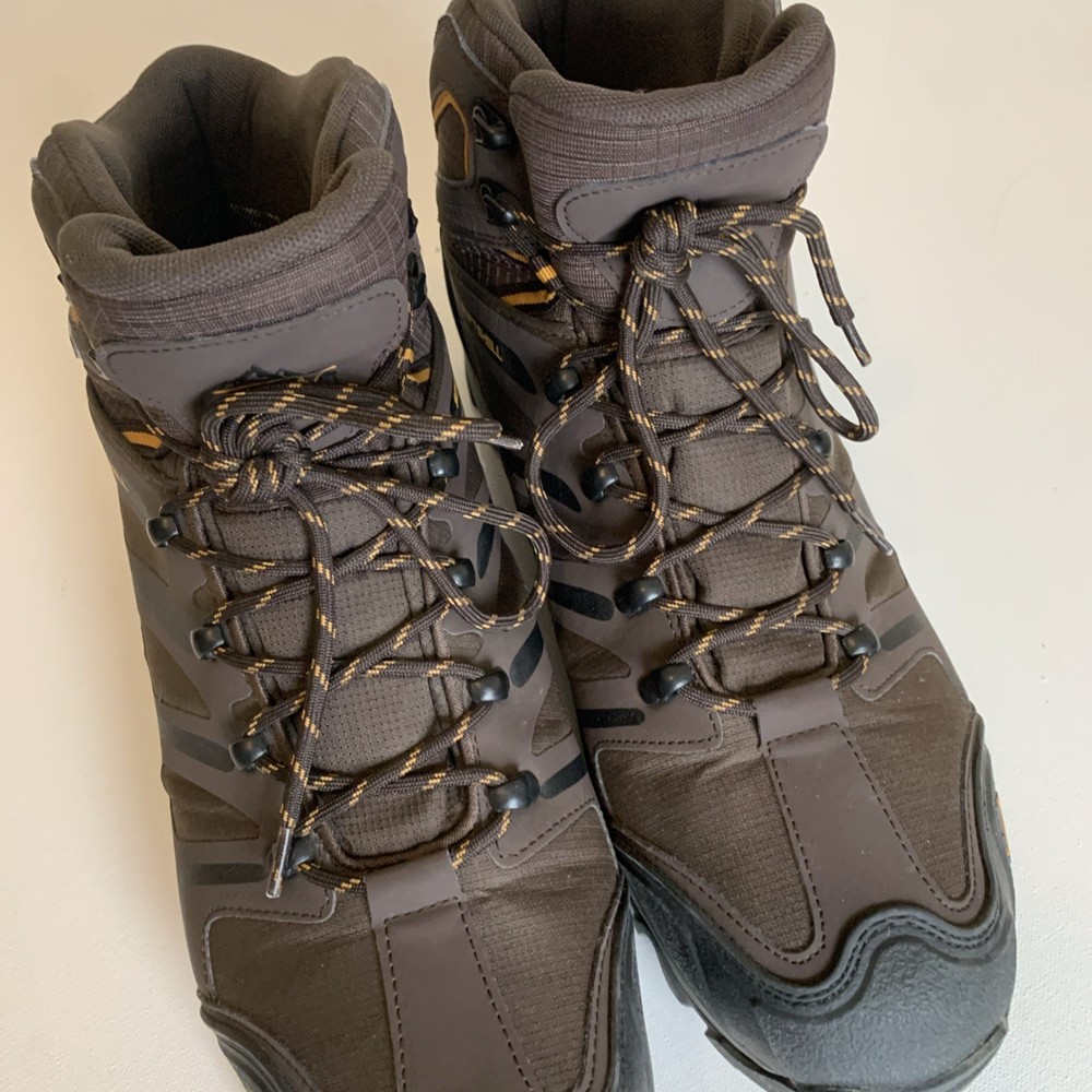 NORTIV 8 Skyline M Mens Waterproof Military Hiking Boots Brown Black Size US 15
