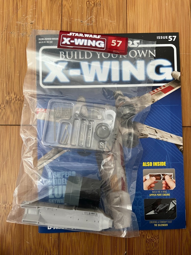 1/18 SCALE DEAGOSTINI BUILD YOUR OWN STAR WARS X-WING FIGHTER ISSUE 57 INC PARTS