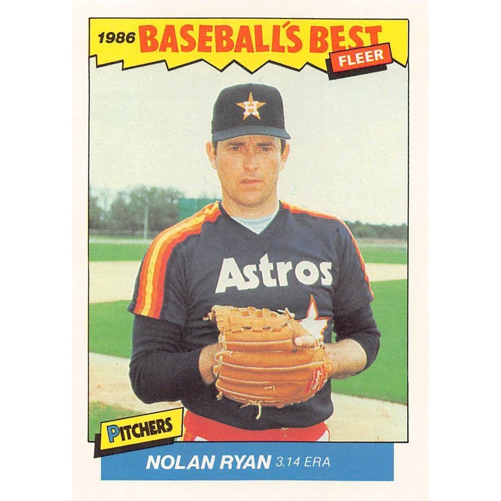 1986 Fleer Baseball's Best Sluggers vs. Pitchers #30 Nolan Ryan
