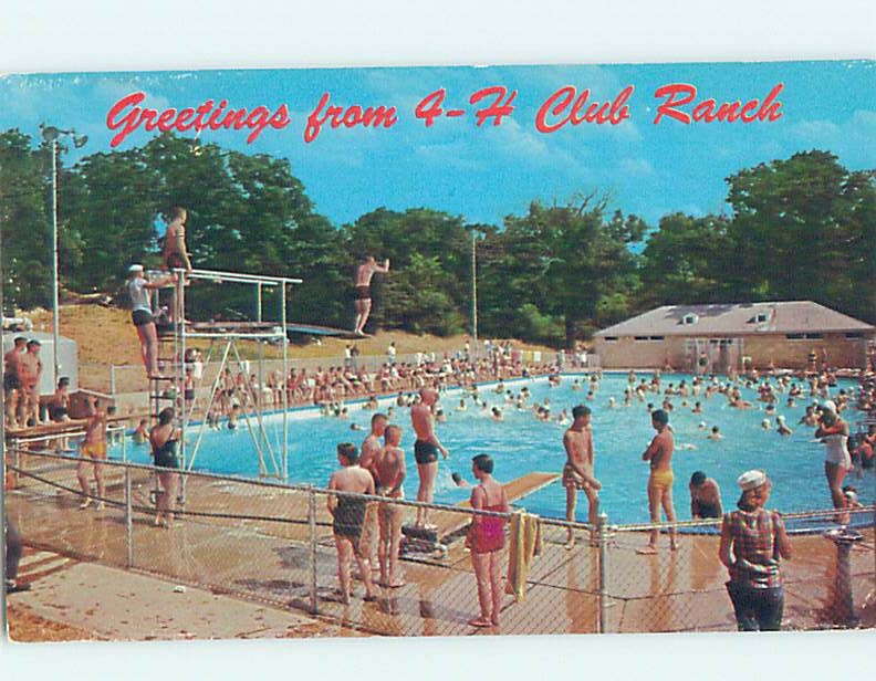 Unused Pre-1980 THE 4-H CLUB Rock Springs 4-H Camp In Junction City KS c4393