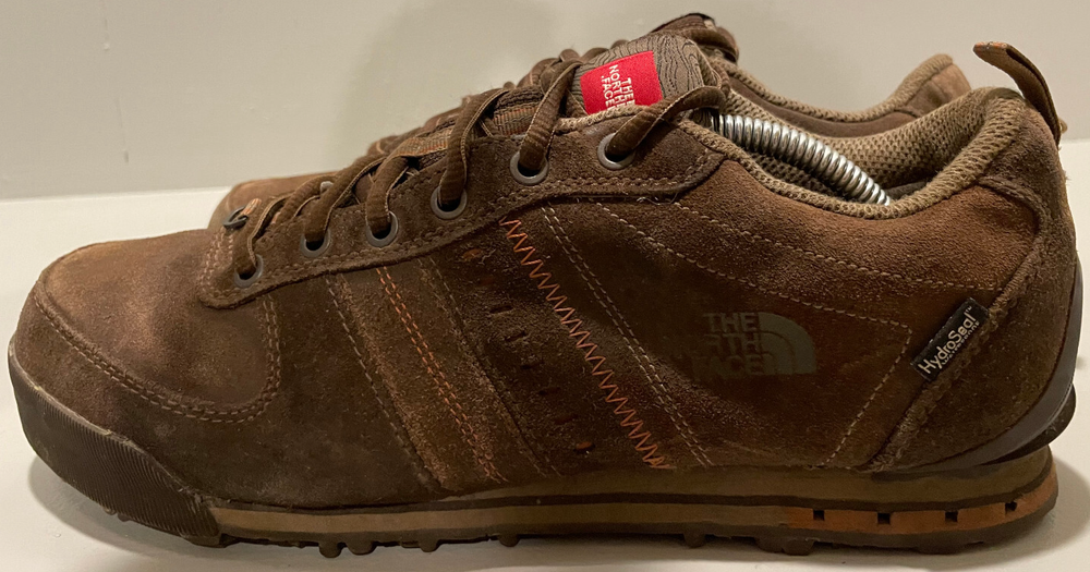 North Face Men's Size 10 Brown Suede Canvas Casual Lace-Up Shoes