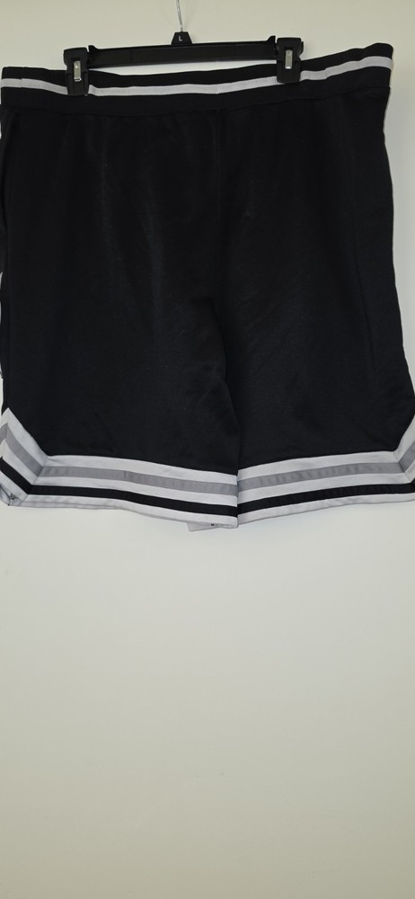 AND1 Men's XL Basketball Shorts Grey With Black And White Trim