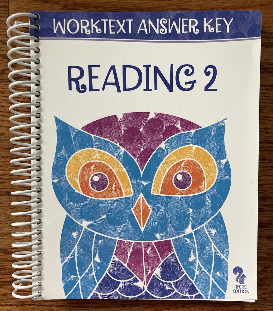 BJU Press Reading 2 Third Edition Worktext Answer Key