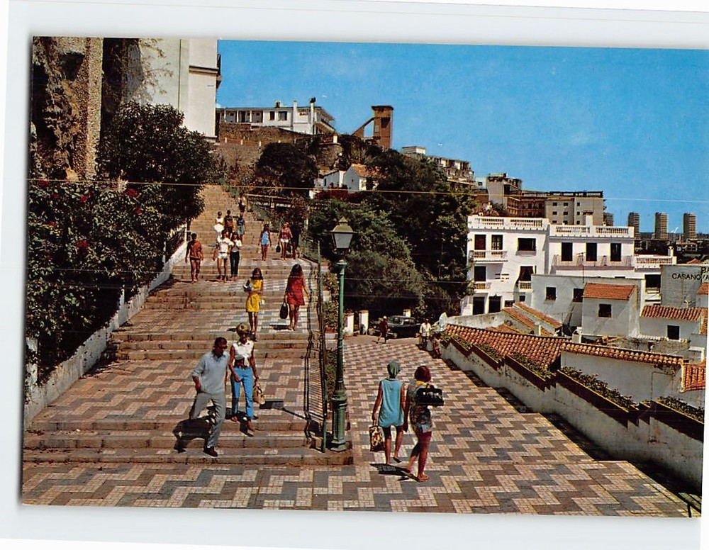 Postcard Bajondillo Street Torremolinos Costa del Sol Spain