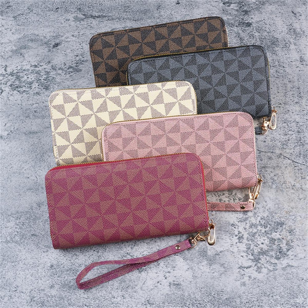 Modern Luxury Small Leather Zipper Wallet for Women - Multicolor Credit Card Holder