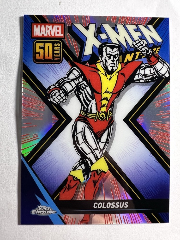 2025 Topps Chrome Marvel Colossus 50-XMen Giant Anniversary Refractor Card-#XM-2