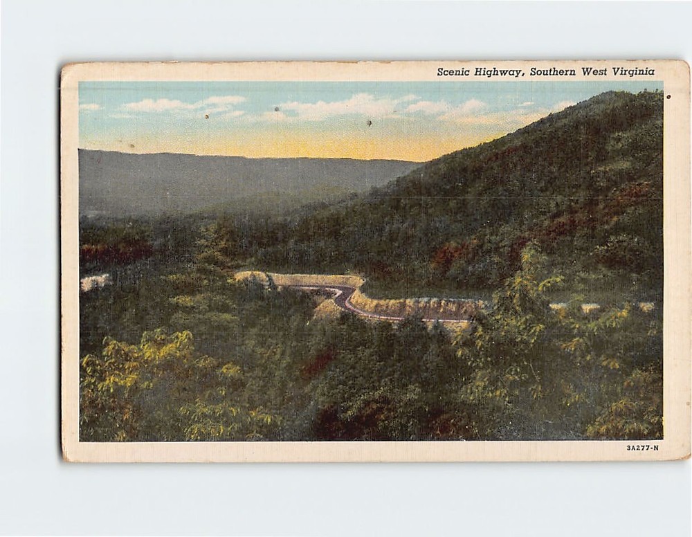 Postcard Scenic Highway Southern West Virginia USA