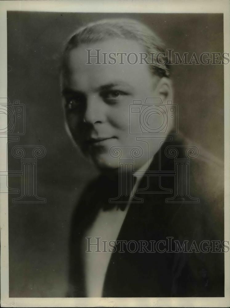 1930 Press Photo Harold R Newcomb charges with Theft on Northampton Bank.