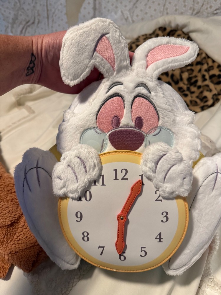 Loungefly Disney Alice in Wonderland White Rabbit Backpack NWT