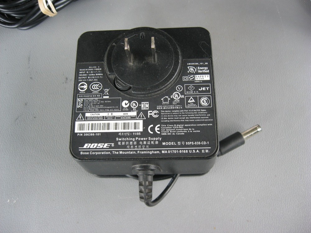 Genuine BOSE AC Adapter Power Supply Model 95PS-030-CD-1 for SoundDock FREE SHIP