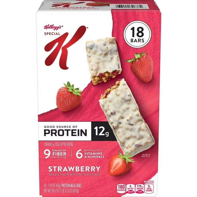Special K Protein Bars, Strawberry, 18 ct.