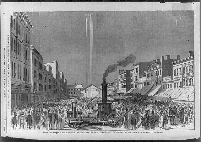 Photo:Grand Celebration,Cincinnati Steam Fire Dept,Railroad 1