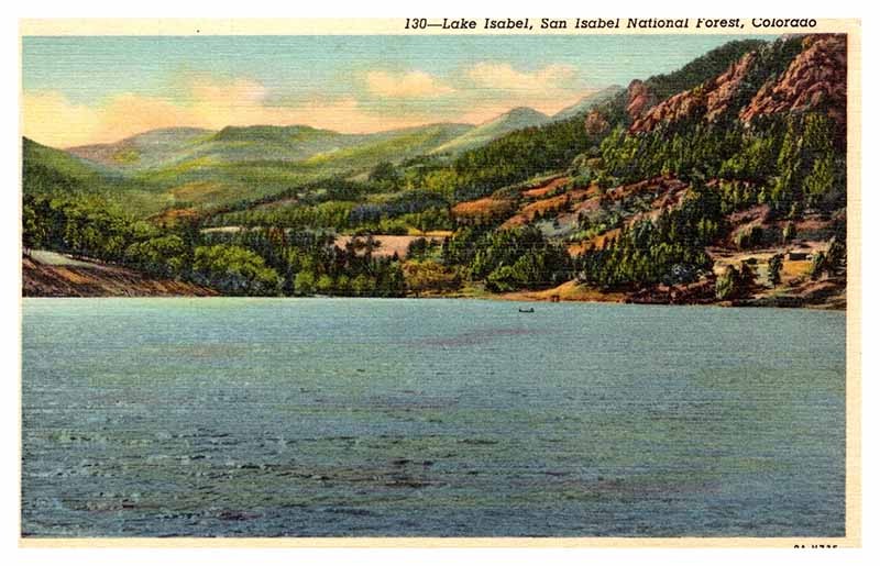 Postcard PANORAMIC SCENE San Isabel National Forest Colorado CO m/09 AP5009