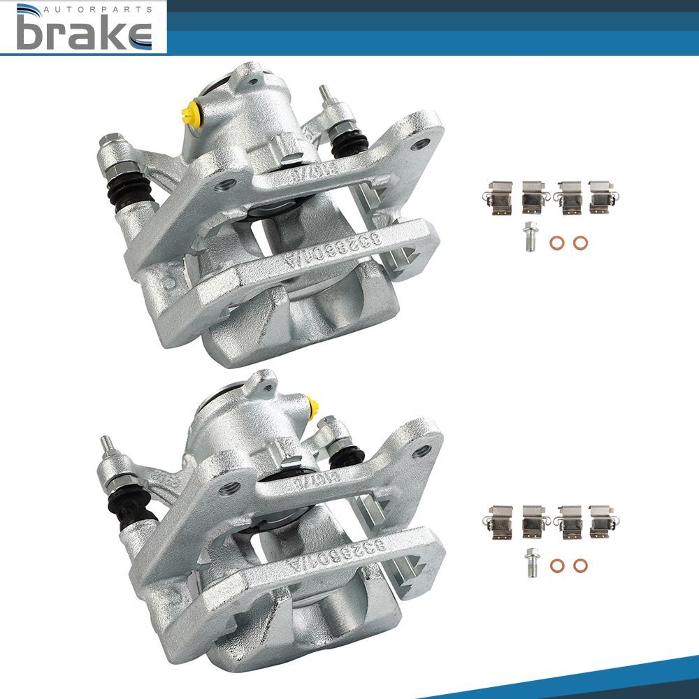 2Pcs Rear Disc Brake Calipers with Brackets for 2014-2021 Jeep Cherokee