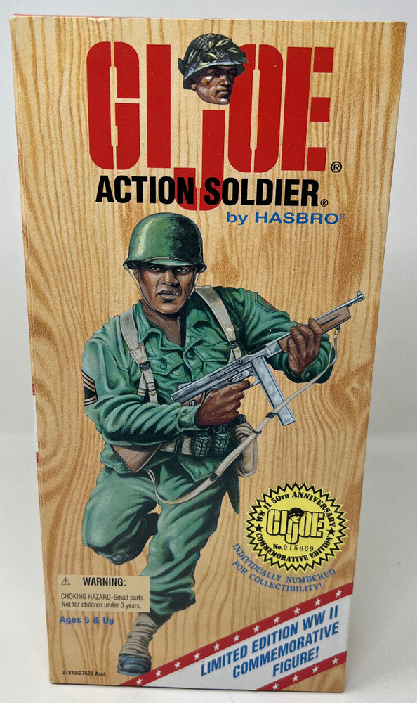 1996 GI Joe Action Soldier 1:6 WWII 50th Anniversary African American Figure Open Box
