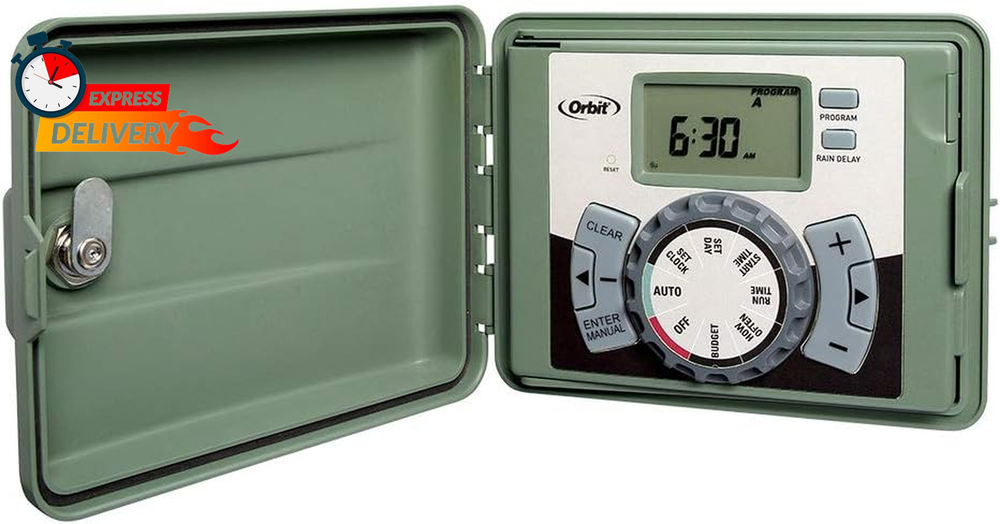 Orbit 57900 12-Station Outdoor Sprinkler Timer with Swing Panel