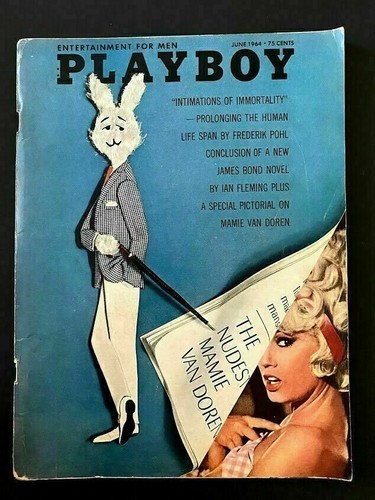 Playboy Magazine June 1964 ,Mamie Van Doren, James Bond Good