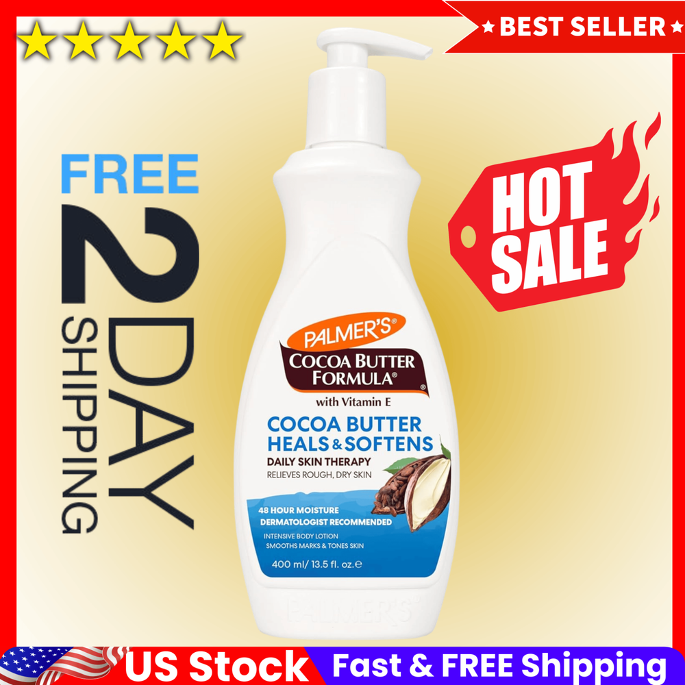 Palmer's Cocoa Butter Formula Daily Skin Therapy Body Lotion, 13.5 fl oz for dry