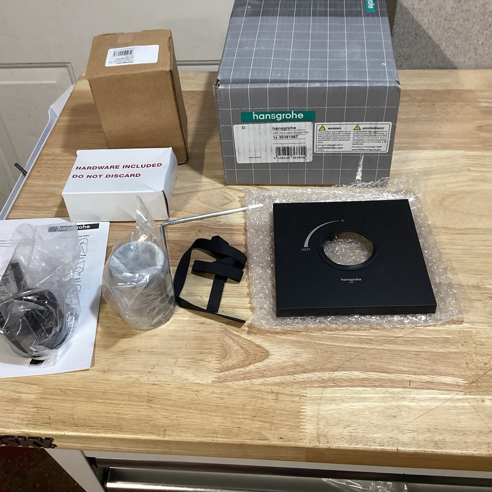 Hansgrohe Ecostat Matte Black Square Pressure Balance Valve