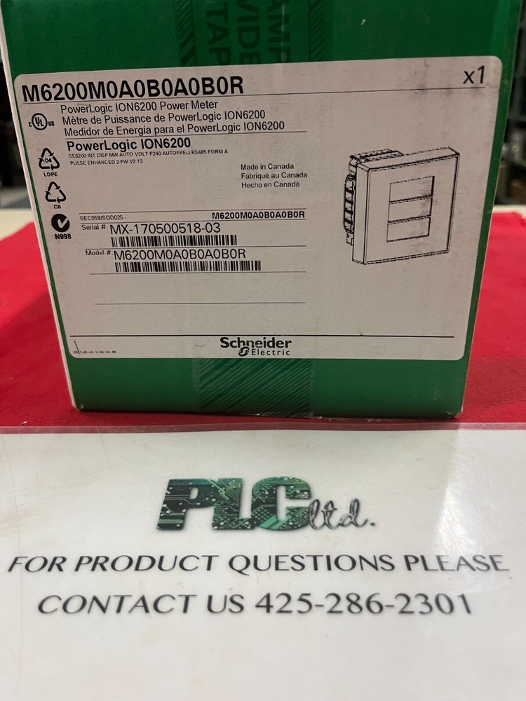 SCHNEIDER M6200M0A0B0A0B0R POWERLOGIC ION6200 POWER METER