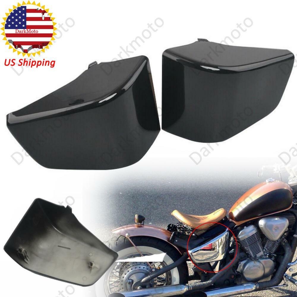 Black Battery Side Fairing Cover For Honda Shadow ACE 750 VT750 VT400 1997-2003-image