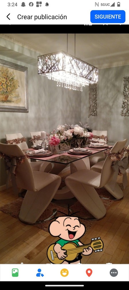 Round Dining Table 6 people
