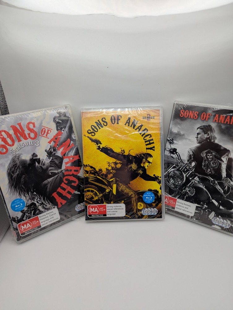 Sons of Anarchy The Complete Seasons Series 1 2 3  DVD Set New And Sealed R4