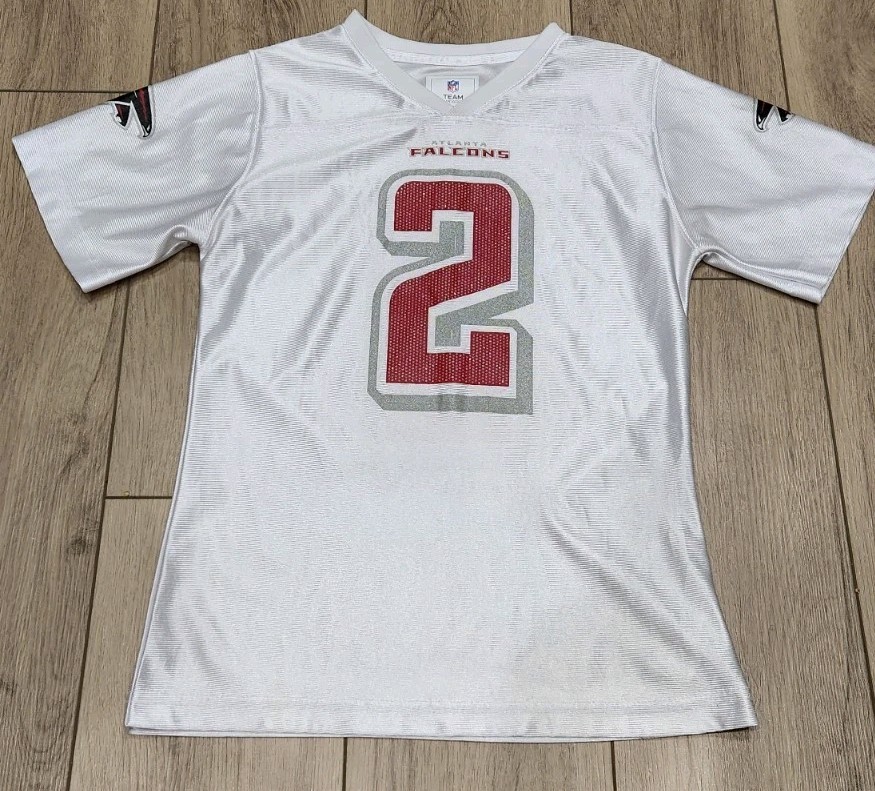 NFL Girls Atlanta Falcons Matt Ryan #2 Team Apparel White Jersey Large (10/12)